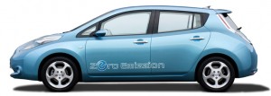 Nissan Leaf ด้านข้าง