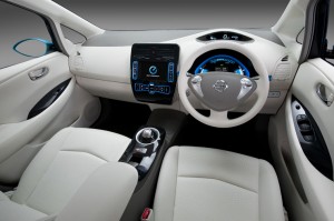 ภานใน Nissan Leaf