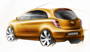 Nissan Micra March Sketch ด้านหลัง