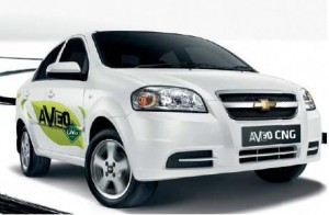 Chevrolet Aveo CNG ด้านหน้า