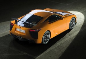 ด้านหลัง Lexus LFA Nurnburgring Package 2012