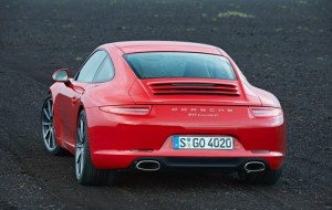 ด้่านหลัง Porsche 911 Carrera 2012