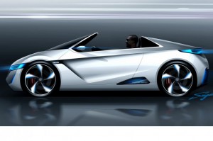 ด้านข้าง Honda Small Sports EV Concept