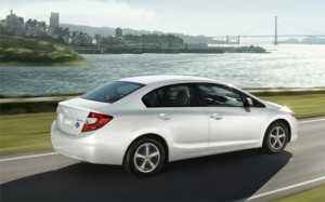 ด้านหลัง Honda Civic 2012 Natural Gas