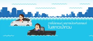 การใช้รถยนต์ และการป้องกันรถยนต์ ในสภาวะน้ำท่วม