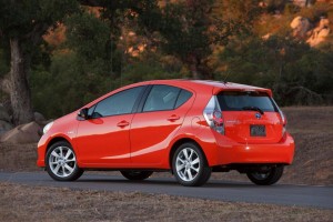 ด้านหลัง Toyota Prius C