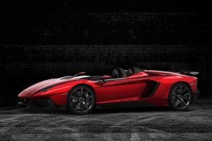 ด้านข้าง 2012 Lamborghini Aventador J Concept