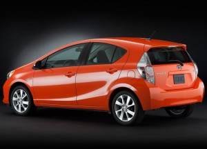 ด้านหลัง 2012 Toyota Prius C