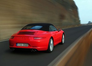 ด้านหลัง Porsche 991 Carrera S Cabriolet