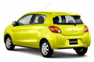 ด้านหลัง Mitsubishi Mirage