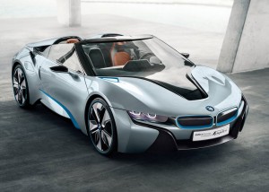 ด้านหน้า 2013 BMW i8 Spyder Concept