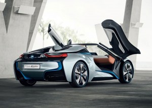 ด้านหลัง 2013 BMW i8 Spyder Concept