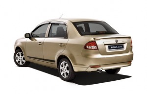 ด้านหลัง Proton Saga CVT