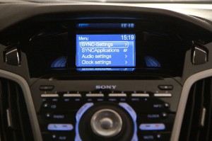 หน้าจอ Ford Sync Apps