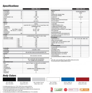 Nissan X-Trail Specifications