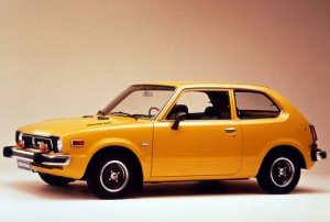 Honda Civic 1st Gen ปี 1973 ด้านข้าง