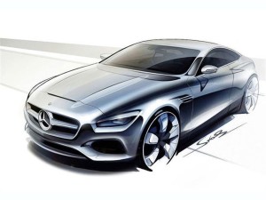 Mercedes-Benz S-Class Coupe Concept ด้านหน้า