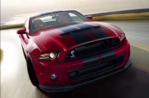 ด้านหน้า Ford Mustang Shelby GT500 2014