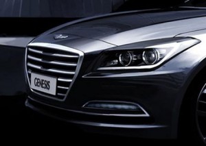 ด้านหน้า hyundai genesis 2015