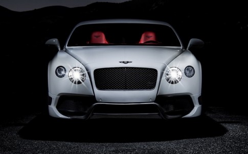 กันชนหน้า V8 white Bentley Continental GT coupes