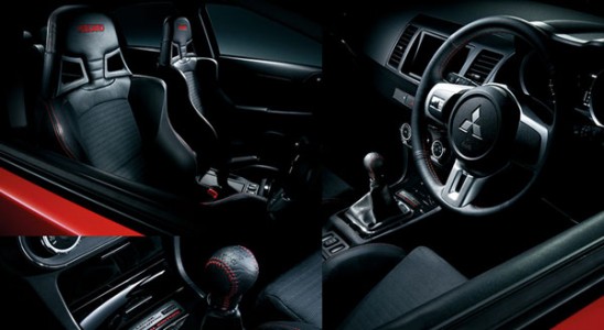 ภายใน Mitsubishi Lancer Evolution X Final Edition