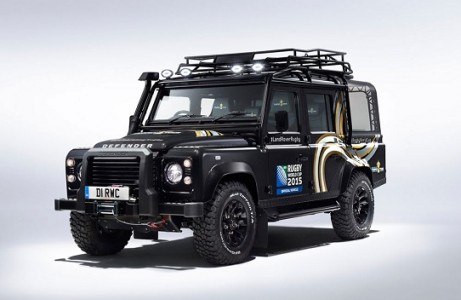 ด้านหน้า 2015 Land Rover Defender Rugby World Cup Edition