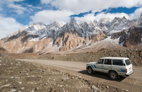 The Karakorum Highway connects Pakistan and China