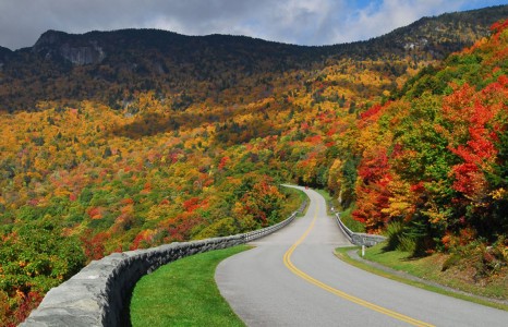 The Blue Ridge Parkway runs from North Carolina