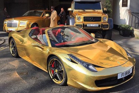 gold supercar