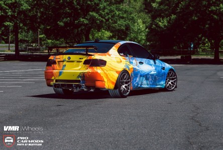 BMW e92 M3 With wrap combines water and fire