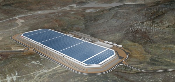 บริษัทพลังงานแสงอาทิตย์ Tesla Gigafactory