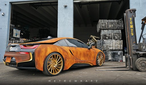 Rust-Wrapped BMW i8