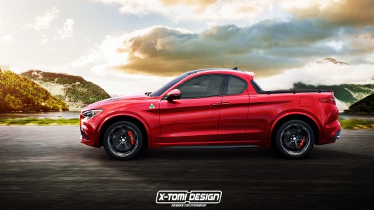 Alfa Romeo Stelvio Follows Pickup