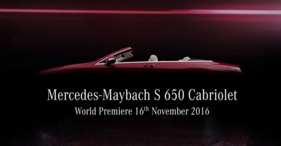 Mercedes-Maybach S650 Cabriolet Teaser