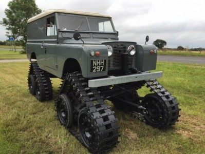 Land Rover Defender Tracks are Steerable