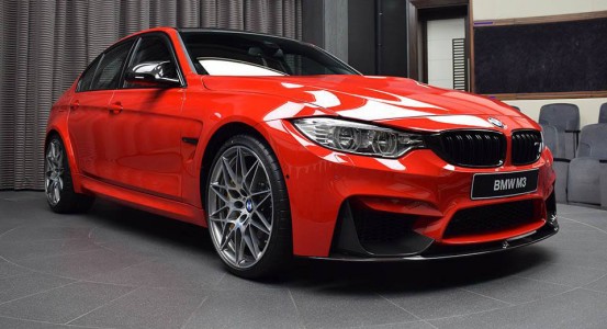 BMW M3 With Ferrari Red