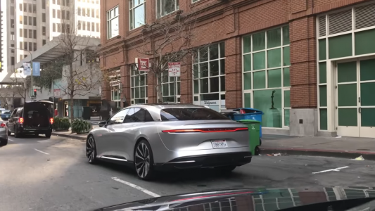 Lucid Air On Streets in San Francisco