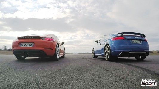 Drag Mode Audi TT RS VS Porsche 718 Cayman S