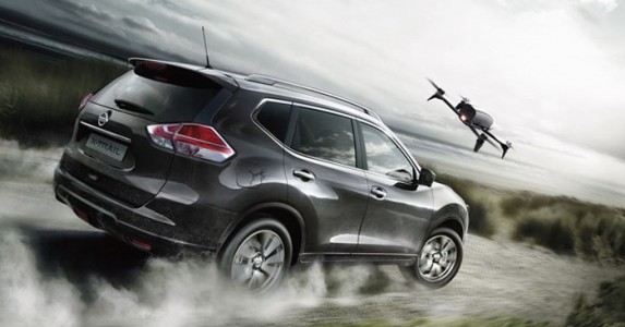 Nissan X-Trail กับโดรน