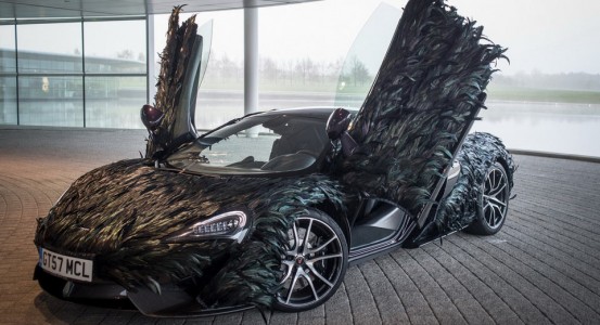 McLaren 570 GT With Black Feather Wrap