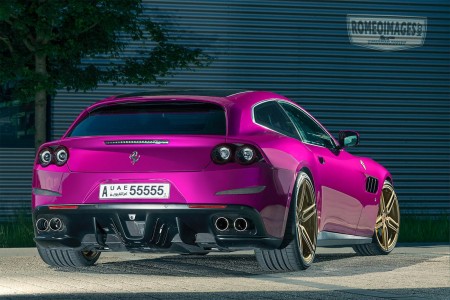 Ferrari GTC4Lusso With Pink Color