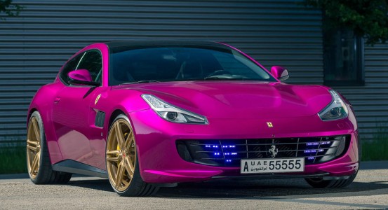 Ferrari GTC4Lusso With Pink Color