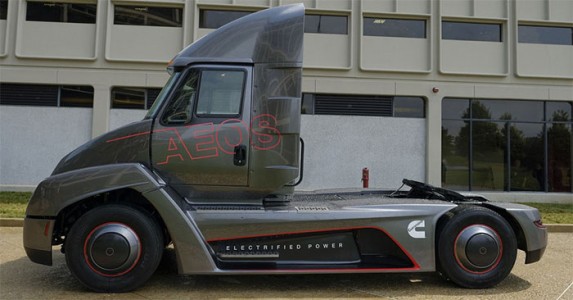 AEOS Electric Semi Concept With A 100 Mile Range