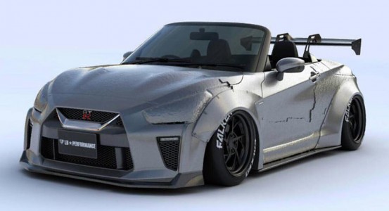 Daihatsu Copen Into Mini Nissan GT-R By Liberty Walk