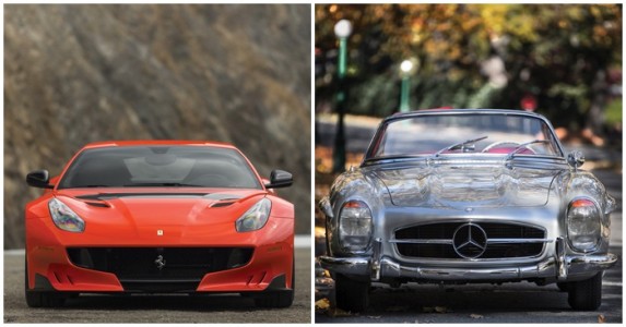 Ferrari F12tdf และ Mercedes-Benz 300 SL Roadster