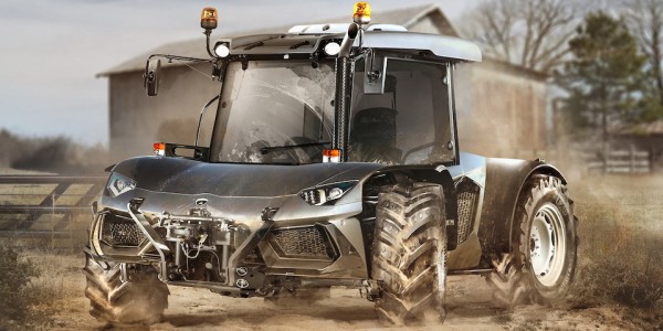 Lamborghini Aventador + Lamborghini Tractor