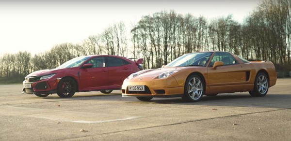 Honda NSX 2005 VS Honda Civic Type R 2018