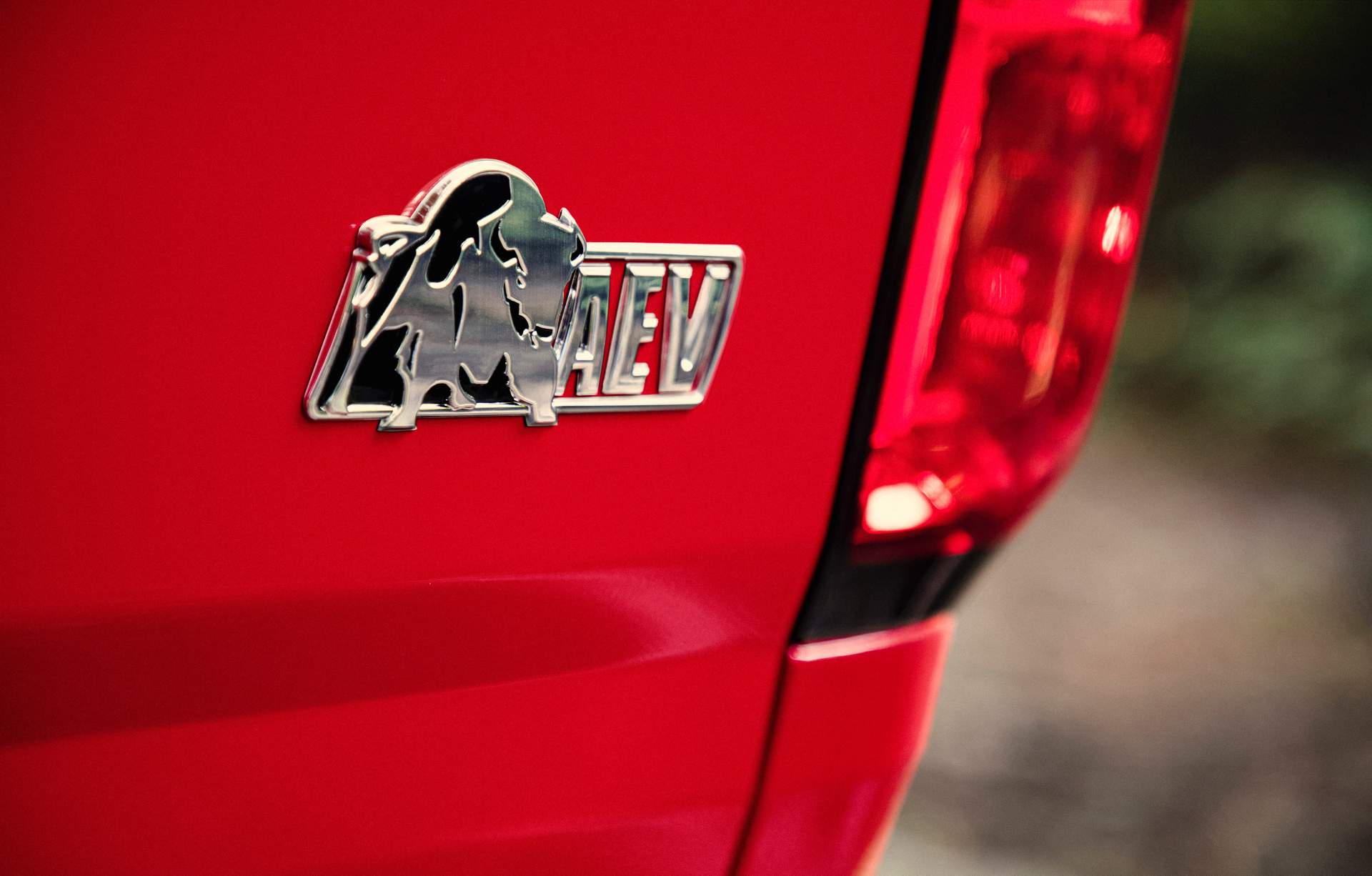 Colorado ZR2 Bison features an “AEV Bison” logo on the tailg