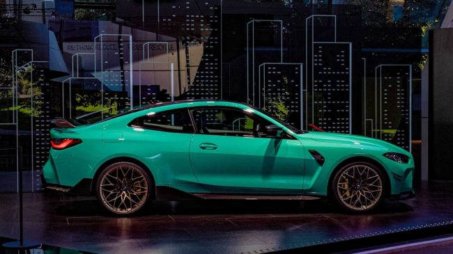 BMW M4 Competition รถสปอร์ตสี Mint Green